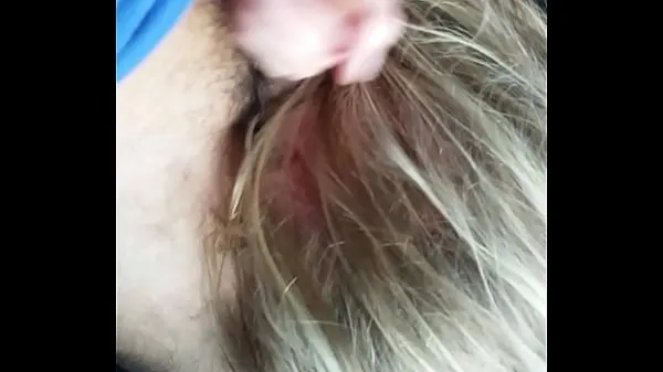 Big Blond blowing me in my car warm Tube