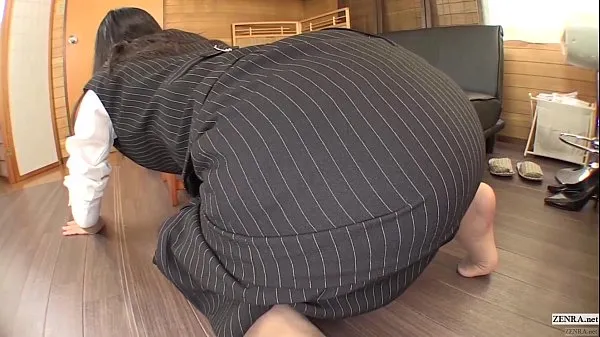 Nagy Japanese office lady bottomless facesitting farting HD subtitles meleg cső