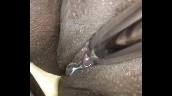 Big Vibrating my wet pussy warm Tube
