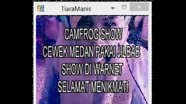 Camfrog Indonesia Jilbab TiaraManis Warnet 1 أنبوب دافئ كبير