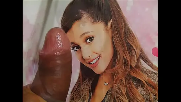 Большая Bigflip принимает душ Ariana Grande спермой теплая трубка