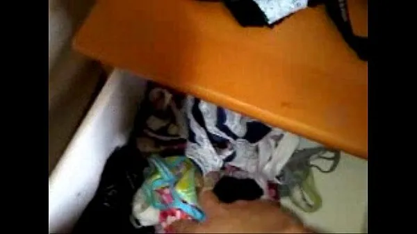 Big sisters thong collection and dirty thongs/clothes warm Tube