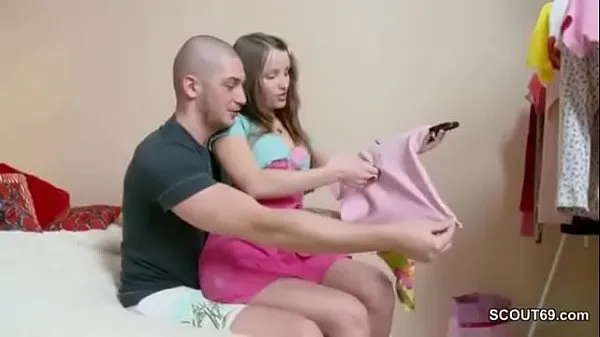 Big Skinny sister want to be pregnant and Step-Bro Helps warm Tube