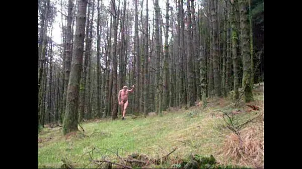 Stort Public woods in panties and getting naked varmt rør