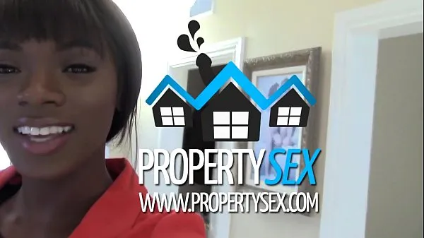 Big PropertySex - Beautiful black real estate agent interracial sex with buyer warm Tube