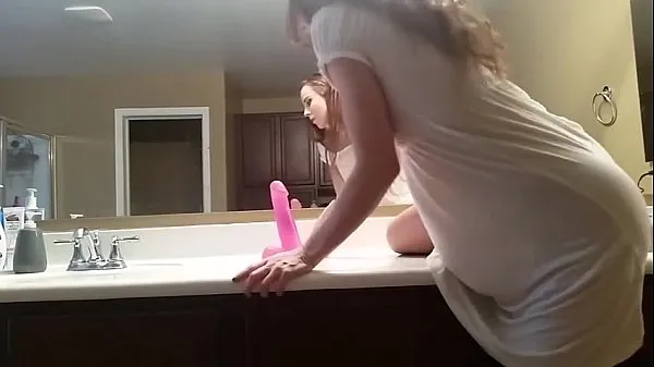 Big hot teen from rides dildo in front of mirror warm Tube