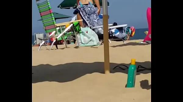 Big Candid on this little slut at the beach warm Tube