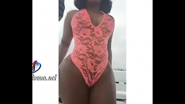 Big Candy Flow Dominican leather in swimsuit and big ass warm Tube