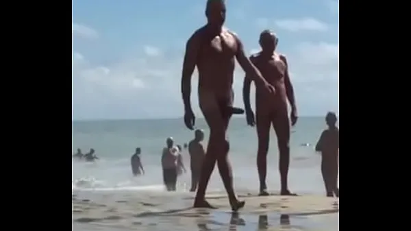 Stort Cule dick on the nude beach varmt rør
