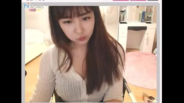 Cute Korean Girl Tabung hangat yang besar