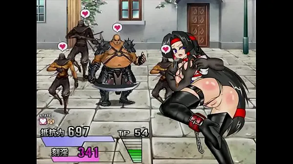Stort Shinobi Fight hentai game varmt rør