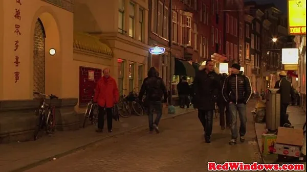 Stort Amsterdam prostitute facialized varmt rør