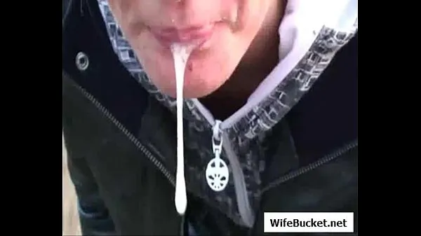 Big outdoor blow job cum in mouth warm Tube