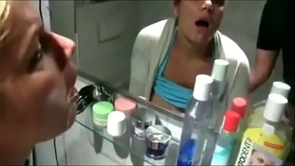 Stort cumshot fucked bathroom the in sister and face varmt rör