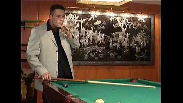 Shagged in the billiard room - Hard Fuck on the pool table أنبوب دافئ كبير