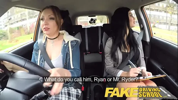 Nagy Fake Driving girl fails her test with strict busty mature examiner meleg cső