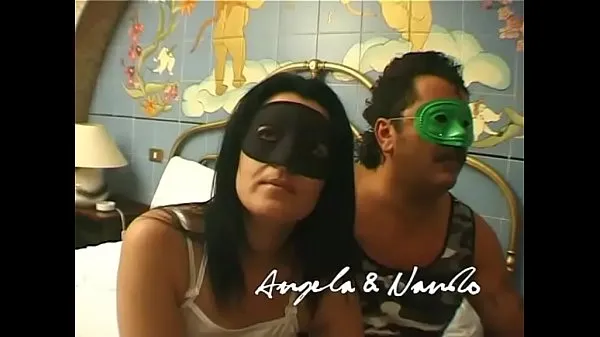 Nagy Italian amateur couple fucking in mask meleg cső
