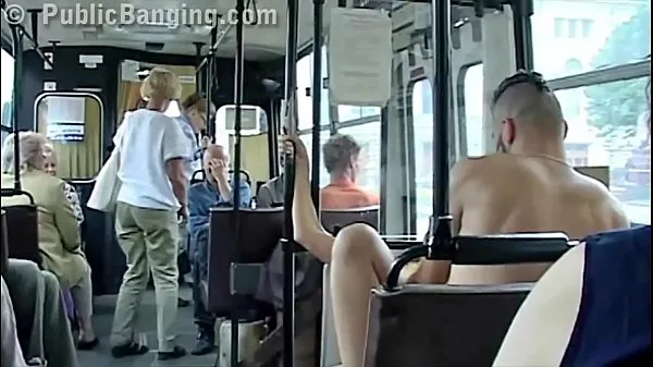 큰 Extreme public sex in a city bus with all the passenger watching the couple fuck 따뜻한 튜브