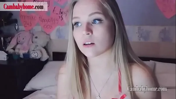 Velká Teen Cam - How Pretty Blonde Girl Spent Her Holidays- Watch full videos on teplá trubice