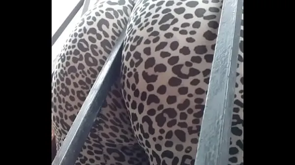 Big ass in stockings sticking out x the window 12 warm Tube