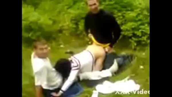 Grote Russian teens fucking in the woods warme buis