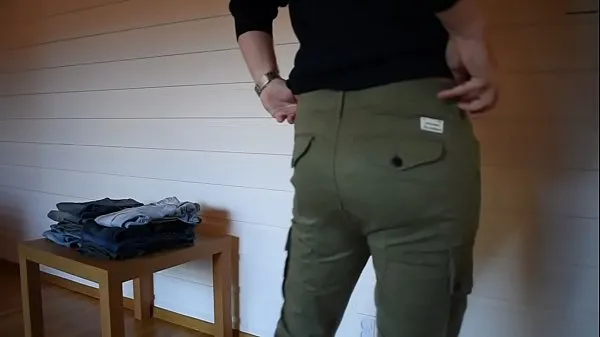 Big Trying on tight jeans warm Tube