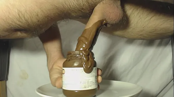 Ống ấm áp Chocolate dipped cock lớn