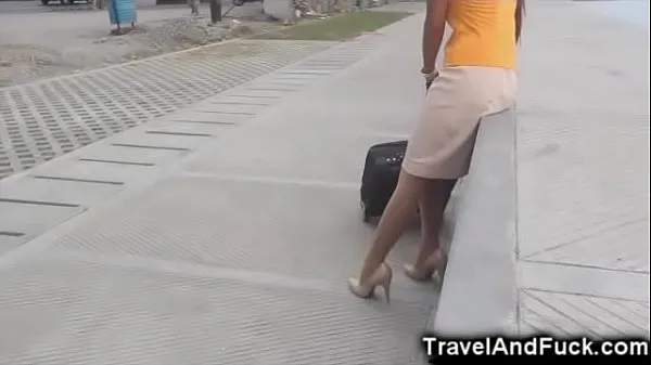 Stort Traveler Fucks a Filipina Flight Attendant varmt rør