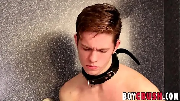 Stort Naughty slave Nico Michaelson has permission to jerk off varmt rør