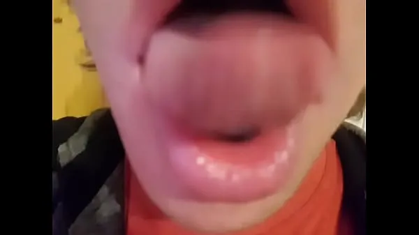 Velká Young boy mouth teplá trubice