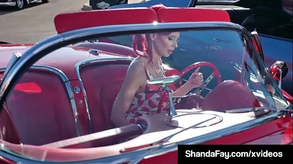 Nagy Canadian Cougar Shanda Fay Sucks & Fucks In Vintage Dress meleg cső