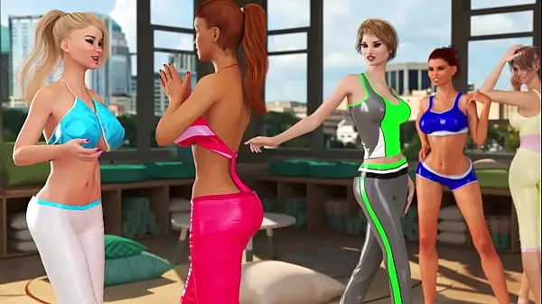 Nagy Futa Fuck Girl Yoga Class 3DX Video Trailer meleg cső