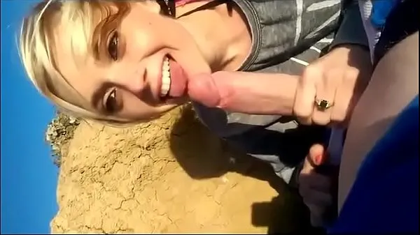 큰 sucking on the beach 따뜻한 튜브