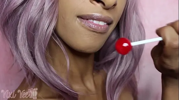 Stort Longue Long Tongue Mouth Fetish Lollipop FULL VIDEO varmt rør