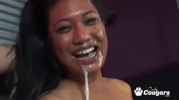 Big Lyla Lei To Give A Sloppy Blowjob & Gets A Huge Messy Facial warm Tube