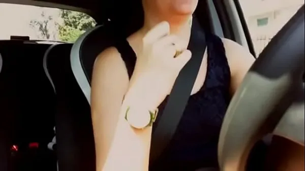 Μεγάλος I drive and masturbate in the car until I come in more wet orgasms θερμός σωλήνας