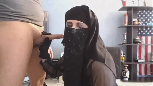 Velika blowjob and cumshot on my niqab topla cev