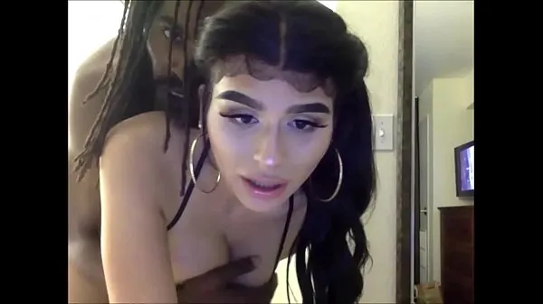 Stort Transsexual Latina Getting Her Asshole Rammed By Her Black Dude varmt rör