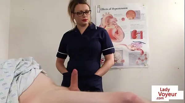 Veľká Spex nurse helps sub patient to jerk off teplá trubica