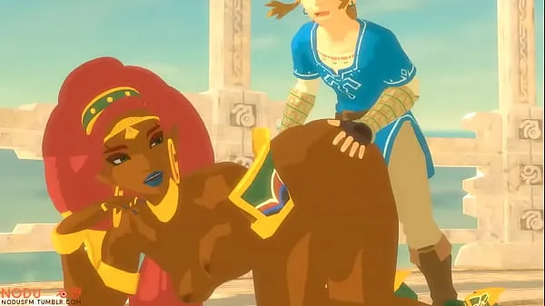 Grote Link and Urbosa The erotic short warme buis