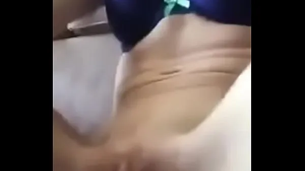 Young girl masturbating with vibrator Tiub hangat besar