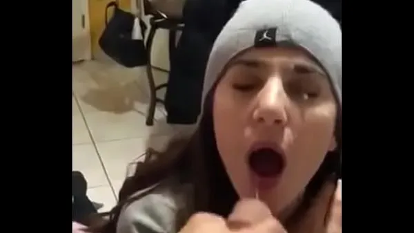 Big she sucks it off and they cum on her face warm Tube