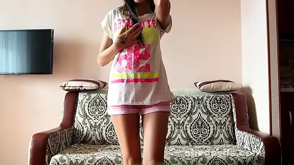 Stort Freaky skinny dream teen Dominika webcam show varmt rør
