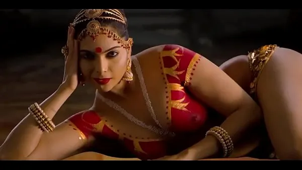 Stort Indian Exotic Nude Dance varmt rör
