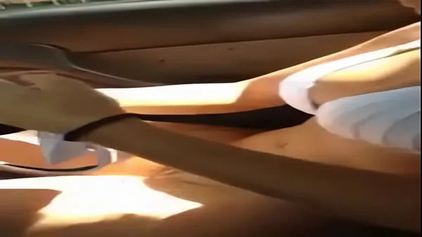 Big Naked Deborah Secco wearing a bikini in the car warm Tube