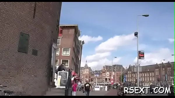 Stort Aged dude takes a tour to visit the amsterdam prostitutes varmt rør