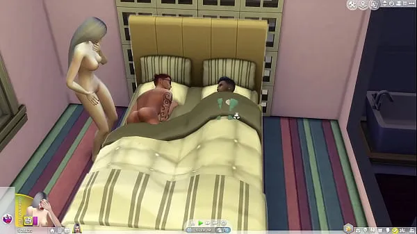 큰 The Sims 4 First Person 3ssome 따뜻한 튜브
