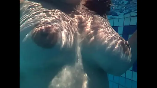 Big Swimming naked at a pool warm Tube