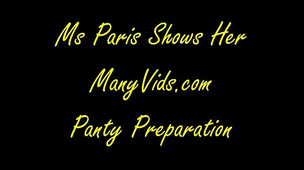 Stort Ms Paris Rose Shows Her Sold Panty Preparation varmt rör