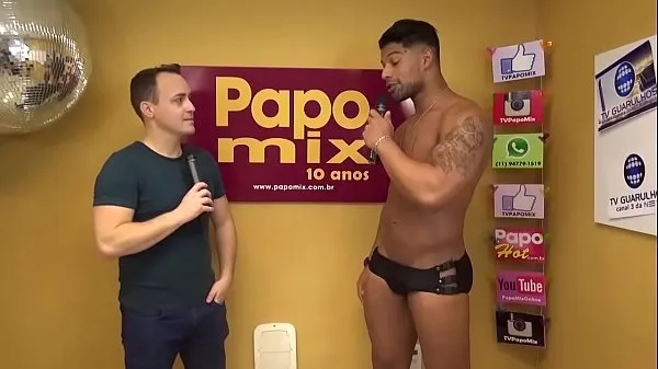 Grote READY UP: Stripper Allan Gonçalves at PapoMix - Part 2 warme buis